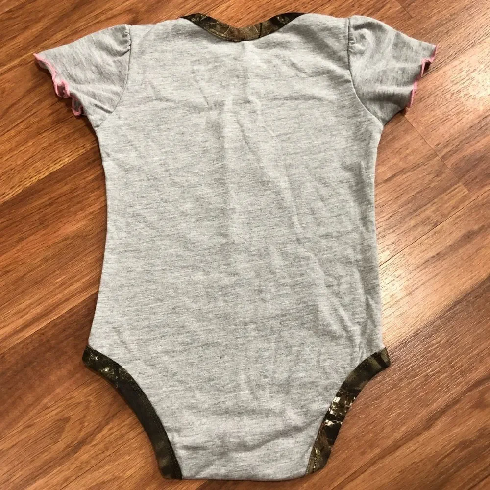 Mossy Oak Camouflage Baby Girl Onesie | Size 18 month